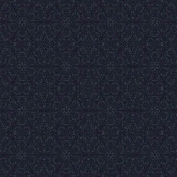 Dark blue ornate seamless pattern texture background for design Stock Illustration
