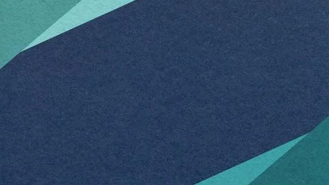 Dark blue paper texture background with emerald, teal geometric corners gradi Stock Illustration