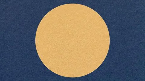 Dark blue paper texture background with light yellow circle and copy space fo 스톡 일러스트