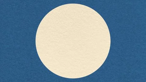 Dark blue paper texture background with light cream circle and copy space f.. Stock Photos