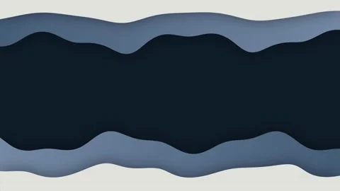 Dark blue paper waves abstract motion design. Elegant wavy background. Seamless Stock Footage 149049399