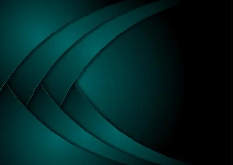 Dark blue paper waves abstract corporate background Stock Illustration