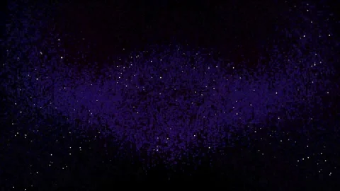 Dark blue particle spinning with yellow glitter animation Stock Footage 296243501
