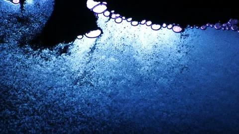 Dark Blue Particles Background Stock Footage 125772736