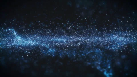 Dark Blue Particles Background Stock Footage 279910888
