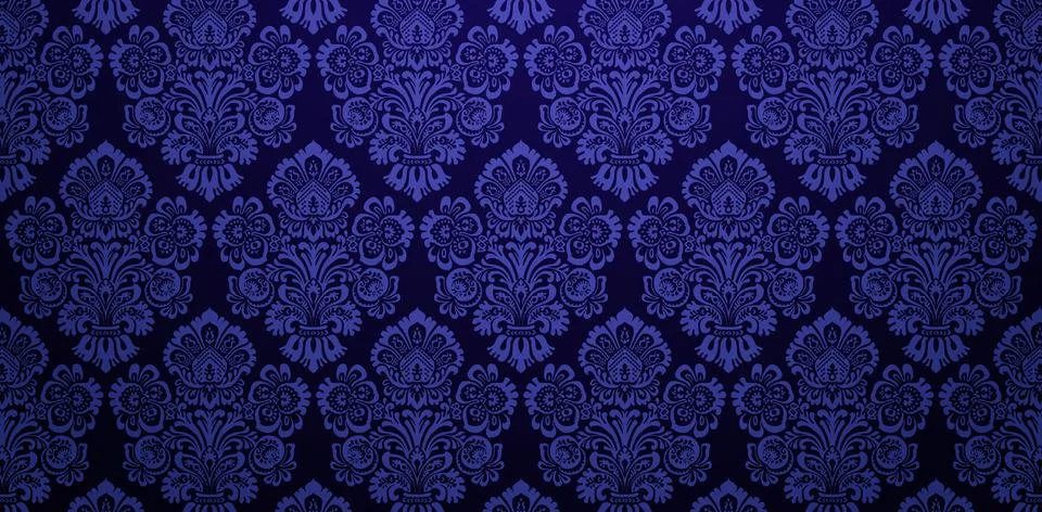 Dark Blue Pattern Ornamental design Stock Illustration