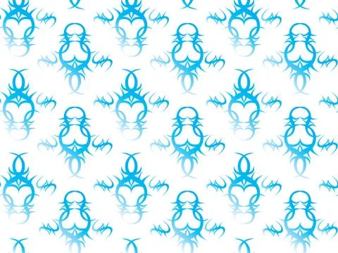 Dark blue pattern on a white background Stock Illustration