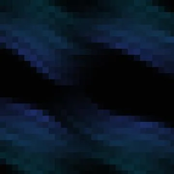 Dark Blue Pixelated Grid Abstract Background with Black Void Stock Illustration