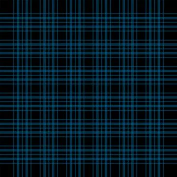 Dark Blue Plaid Seamless Pattern Background 스톡 일러스트