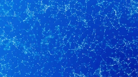 Dark Blue Plexus Background Video stock 154315847
