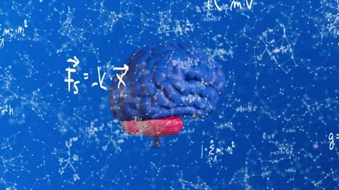 Dark Blue Plexus Brain Formula Video stock 154406507