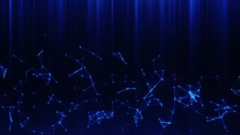 Dark blue plexus Stock Footage 306237216