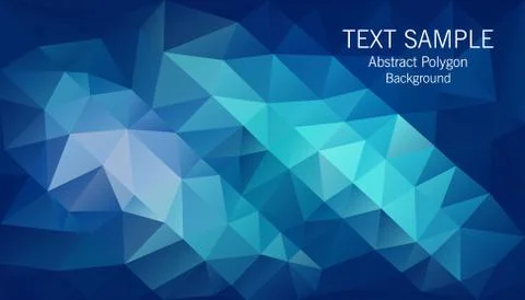Dark blue polygon background Stock-Illustration