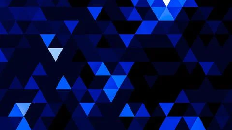 Dark Blue polygonal pattern Abstract geometric background Triangular mosaic,  Illustrazione stock