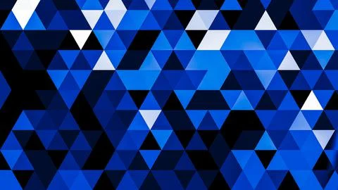 Dark Blue polygonal pattern Abstract geometric background Triangular mosaic,  イラスト素材
