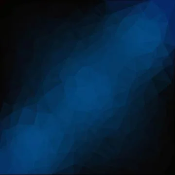 Dark Blue Poster Poligonal Background Stock Illustration