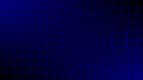 Dark blue pulse grid technology background with digital network motion Vidéo 335404928
