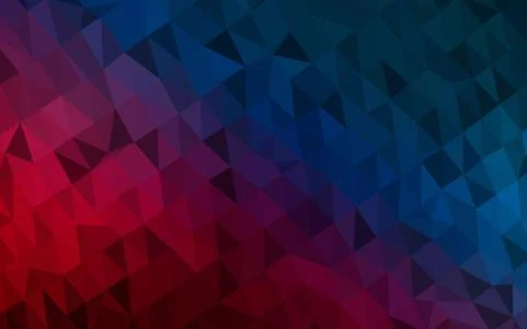 Dark Blue, Red vector abstract mosaic pattern. 스톡 일러스트