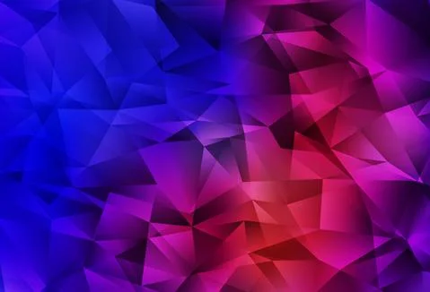 Dark Blue, Red vector abstract polygonal pattern. Stockillustratie