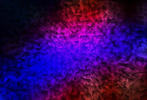Dark Blue, Red vector abstract mosaic pattern. Stock Illustration