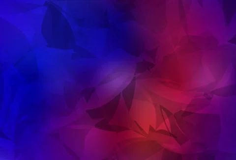 Dark Blue, Red vector backdrop with polygonal shapes. Stock Illustration