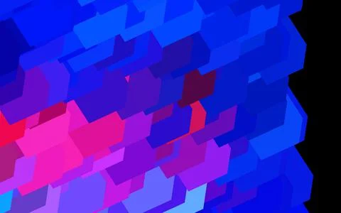 Dark Blue, Red vector backdrop with rhombus. Stock Illustration