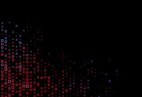 Dark Blue, Red vector background with rectangles. Ilustración de archivo