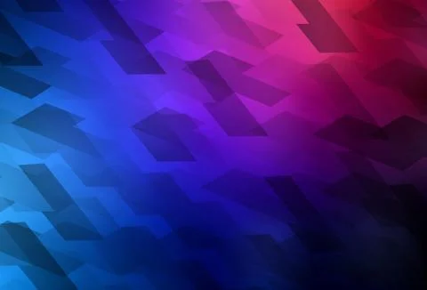 Dark Blue, Red vector background with rectangles. Illustrazione stock