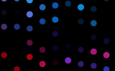 Dark Blue, Red vector background with bubbles. Stock Illustration