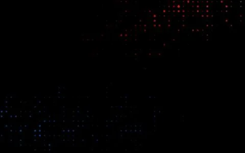 Dark Blue, Red vector background with bubbles. Stock Illustration