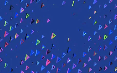 Dark Blue, Red vector background with triangles. イラスト素材