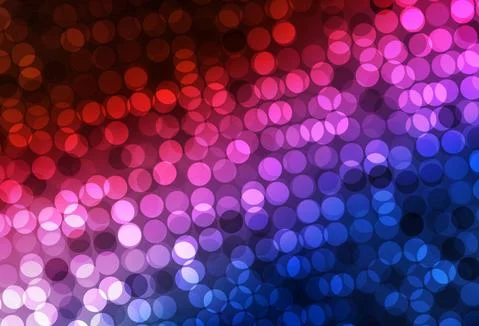 Dark Blue, Red vector background with bubbles. Stock Illustration