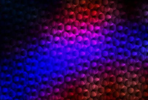 Dark Blue, Red vector background with bubbles. Stock Illustration
