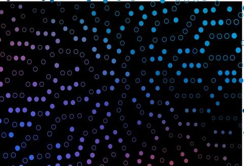 Dark Blue, Red vector background with bubbles. Stock Illustration