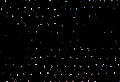 Dark Blue, Red vector background with triangles, circles, cubes. Ilustración de archivo