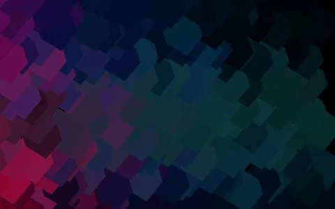 Dark Blue, Red vector background in polygonal style. Stock Illustration