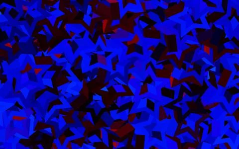 Dark Blue, Red vector background with triangles. Stock Illustration
