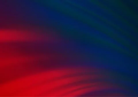Dark Blue, Red vector blurred bright background. Illustrazione stock