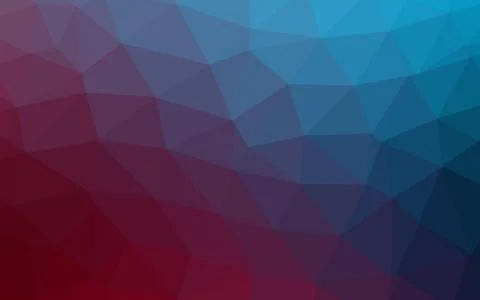 Dark Blue, Red vector blurry triangle pattern. Stock Illustration