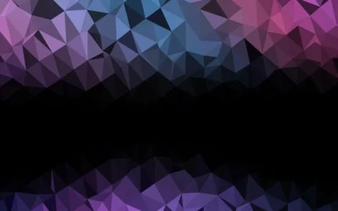 Dark Blue, Red vector blurry triangle pattern. Stock Illustration