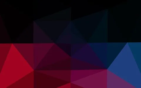 Dark Blue, Red vector blurry triangle texture. Illustrazione stock
