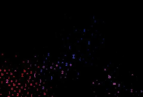 Dark Blue, Red vector cover with math elements. Stock Illustration