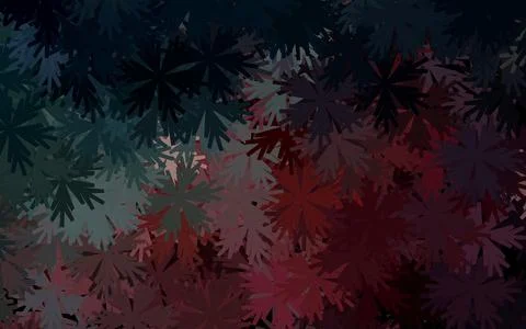 Dark Blue, Red vector elegant pattern with flowers. Stock Illustration