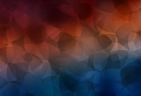 Dark Blue, Red vector gradient triangles template. Illustrazione stock