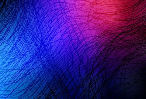 Dark Blue, Red vector layout with wry lines. Stock Illustration