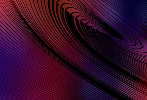 Dark Blue, Red vector layout with bent lines. Illustrazione stock