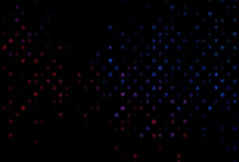 Dark Blue, Red vector layout with elements of cards. Stock Illustration