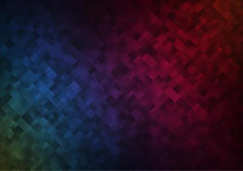Dark Blue, Red vector layout with lines, rectangles. Stock Illustration