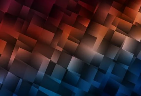Dark Blue, Red vector layout with lines, rectangles. 스톡 일러스트
