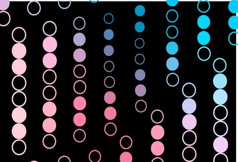 Dark Blue, Red vector layout with circle shapes. Illustrazione stock